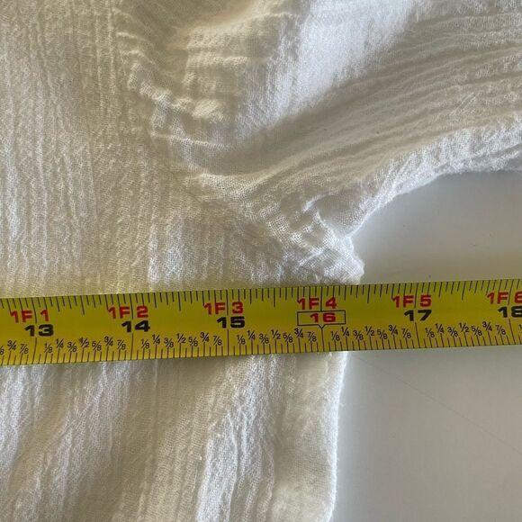 Miguelina Honeymoon Collection White Gauze Swim Coverup Size Small - Picture 5 of 8